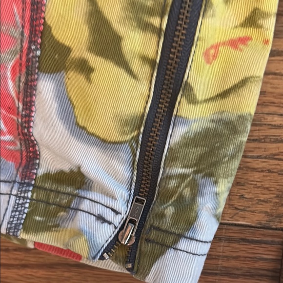 Hurley Red and Yellow Jean Jacket with Tailored Design - Picture 7 of 10